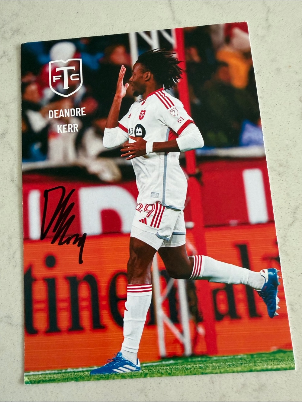 DeAndre Kerr Toronto FC Signed Photo Card